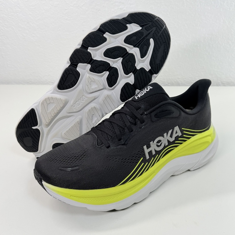 Hoka Clifton 11 Shoes Mens Size 11 D Black Cosmic Athletic Sneaker 1176572 BKCS